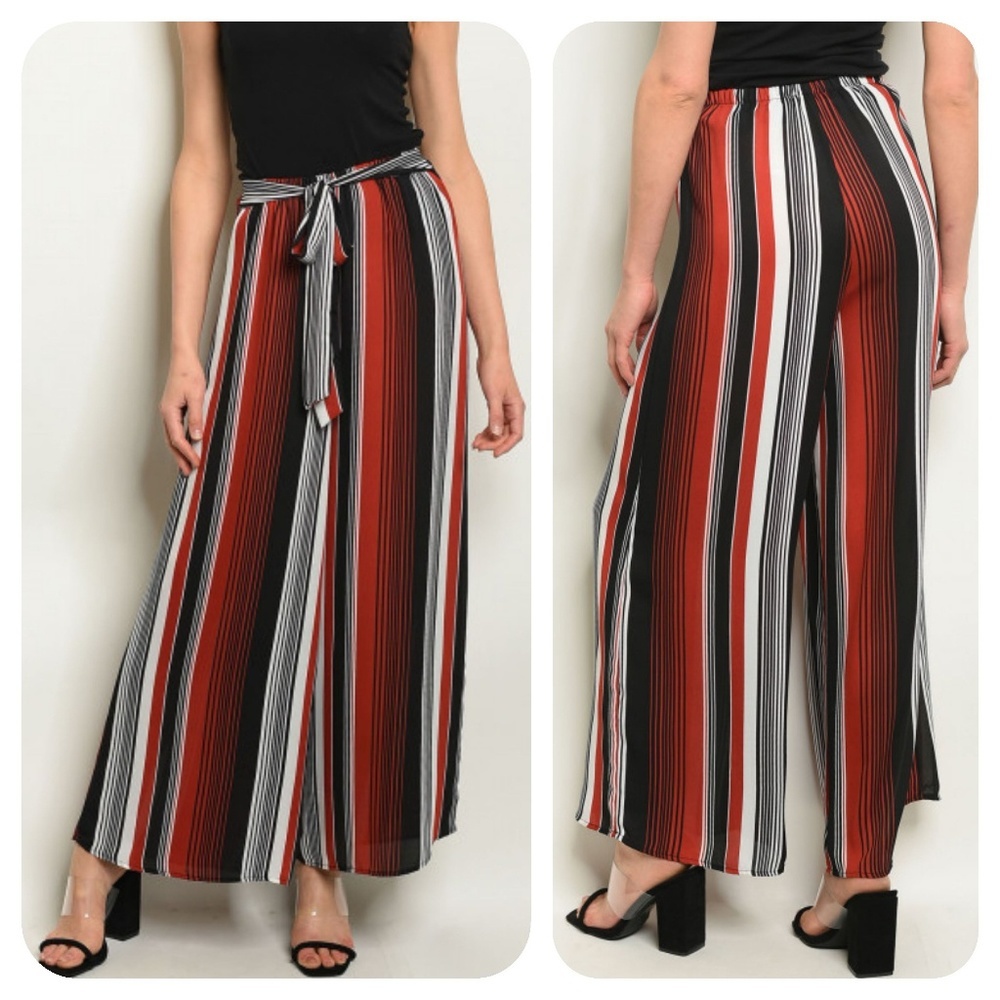 BLACK EARTH STRIPES PANTS